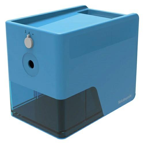 ナカバヤシ DPS-601K-B ブルー 電動鉛筆削りスリムトレータイプ