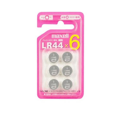 マクセル(maxell) アルカリボタン電池 6個パック LR44 6BS C