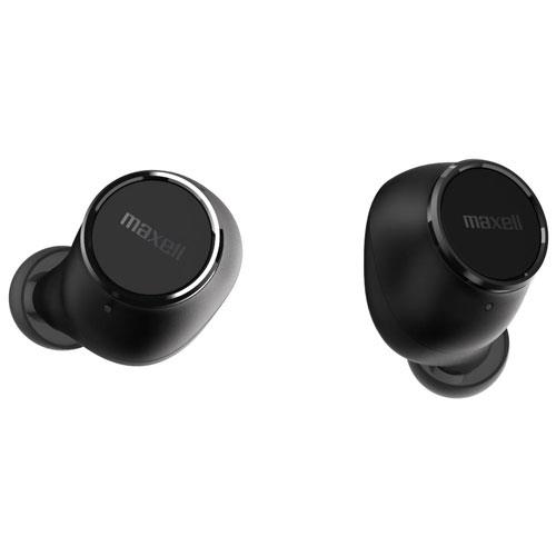 【長期保証付】マクセル(maxell) MXH-BTW2000BK ブラック Bluetooth対応完全ワイヤレスカナル型ヘッドホン