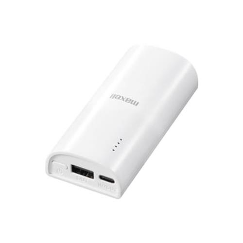 マクセル(maxell) MPC-C6601WH ホワイト アーチ型モバイル充電バッテリー 6600mAh