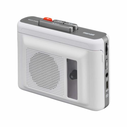 マクセル(maxell) MXCP-P100SWH ホワイト スピーカー付きBluetooth対応ポータブルカセットプレーヤー