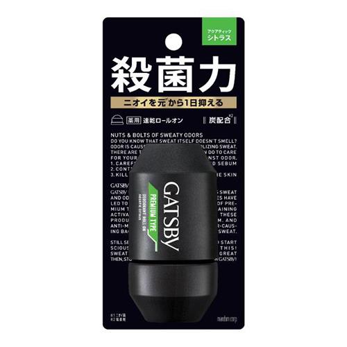 マンダム(mandom) GATSBY プレミアムタイプ デデオドラントロールオン アクアティックシトラス 60ml