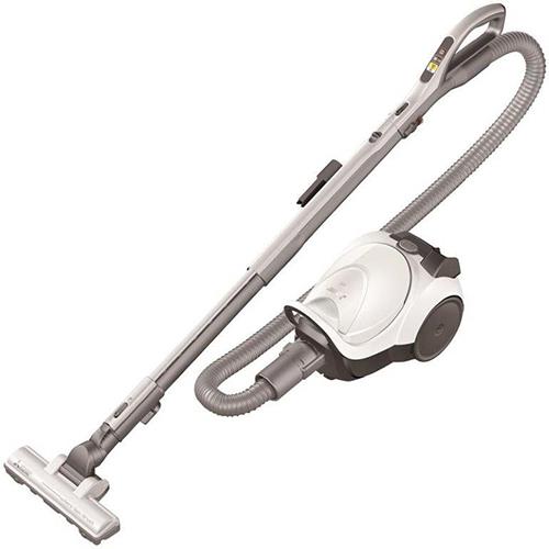 三菱(MITSUBISHI) TC-FJ2E-W シャイニーホワイト Be-K ビケイ 紙パック掃除機 コンパクト 大容量 かるツヨモーター