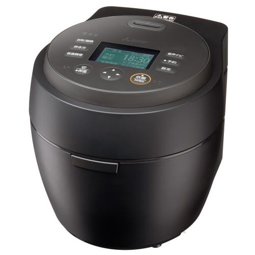 【長期保証付】三菱(MITSUBISHI) NJ-BW10H-B 炭漆黒 IHジャー炊飯器 本炭釜 5.5合 ブラック かまど炊き 紬 つむぎ 玄米冷凍
