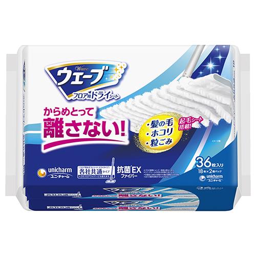 ユニ・チャーム(unicharm) ウェーブフロア用ドライシート 36枚