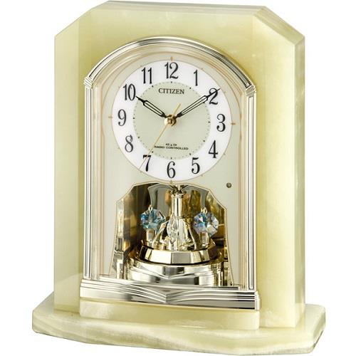 シチズン(CITIZEN) 4RY691-005 ライトグリーン 電波置時計 パルラフィーネR691