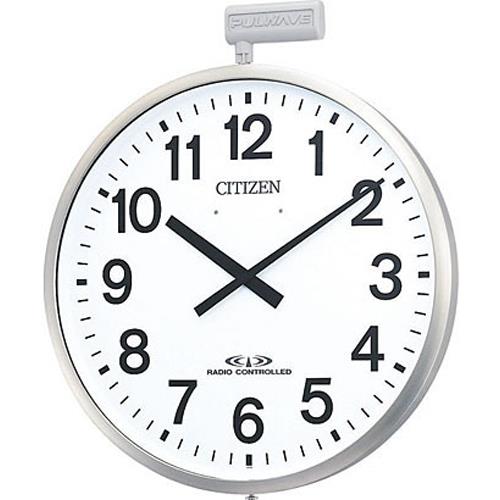 シチズン(CITIZEN) 4MY611-N19 銀色ヘアライン仕上 ポールウェーブSF 電波掛け時計