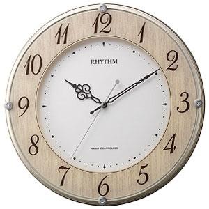 RHYTHM(リズム) 8MY506SR23 木目仕上 ライブリーナチュレ 電波掛け時計