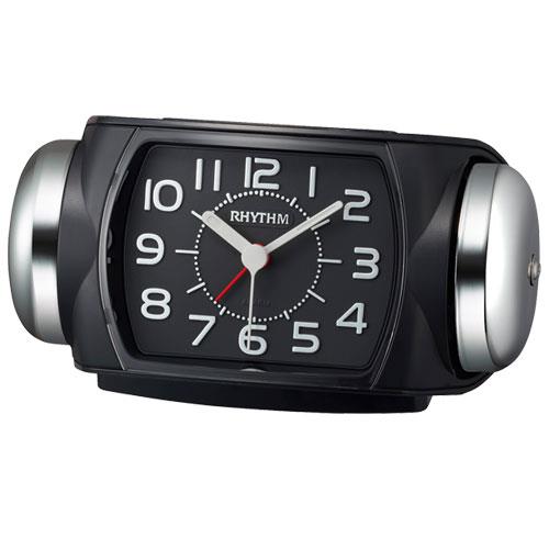 RHYTHM(リズム) 8RA647SR02 黒 クオーツ目覚まし時計