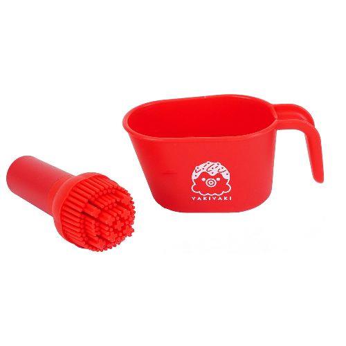 和平フレイズ(FREIZ) YR-019 レッド 元祖やきやき シリコーン油引きセット