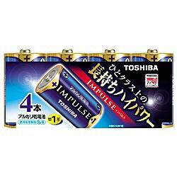 東芝(TOSHIBA) LR20H4MP インパルス アルカリ乾電池 単1形 4本パック