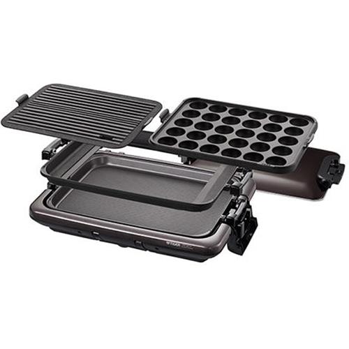 タイガー魔法瓶(TIGER) CRV-G301-T ブラウン ホットプレート これ1台 3枚タイプ 1300W