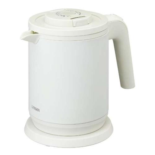 タイガー魔法瓶(TIGER) PCK-A081-WM 蒸気レス電気ケトル 6SAFE+ 0.8L マットホワイト
