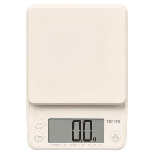 タニタ(TANITA) KJ-221-IV アイボリー デジタルクッキングスケール