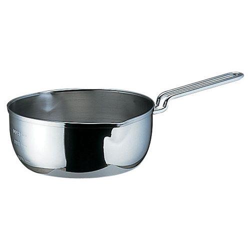 遠藤商事 SA18-10共柄三層鋼雪平鍋 目盛付 24cm