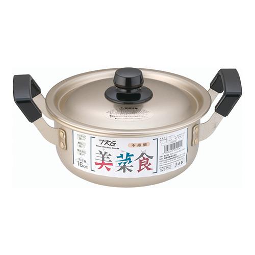 北陸アルミニウム AAZ0101 本しゅう酸 美菜食 両手鍋 16cm