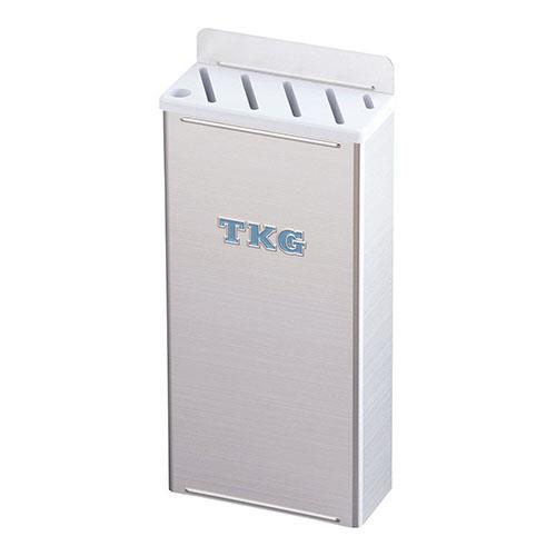 遠藤商事 18-8プラ板付カラーナイフラック 小 Aタイプ 白