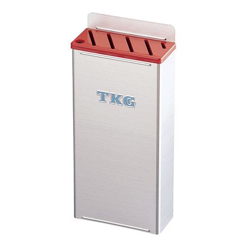 遠藤商事 18-8プラ板付カラーナイフラック 小 Aタイプ 赤