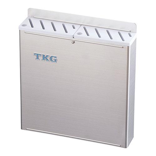 遠藤商事 18-8プラ板付カラーナイフラック 大 Aタイプ 白