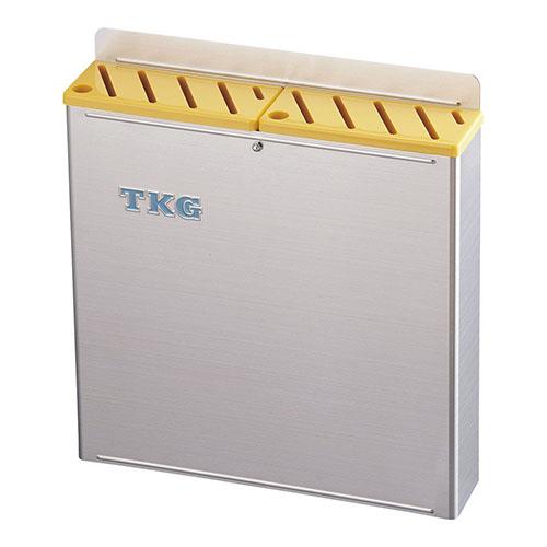 遠藤商事 18-8プラ板付カラーナイフラック 大 Aタイプ 黄