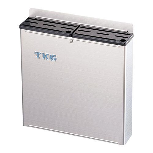 遠藤商事 18-8プラ板付カラーナイフラック 大 Bタイプ 黒