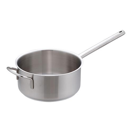 遠藤商事 インダクション18-8片手浅型鍋 蓋無 28cm