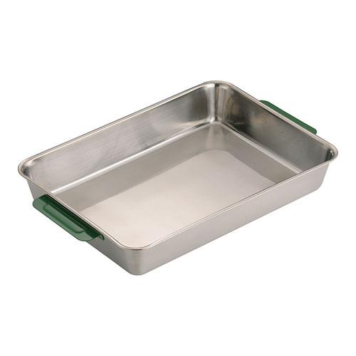 TKGコーポレーション 18-8カラーハンドル角バット 8枚取 グリーン