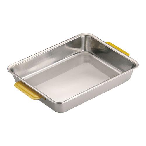 TKGコーポレーション 18-8カラーハンドル角バット 15枚取 イエロー