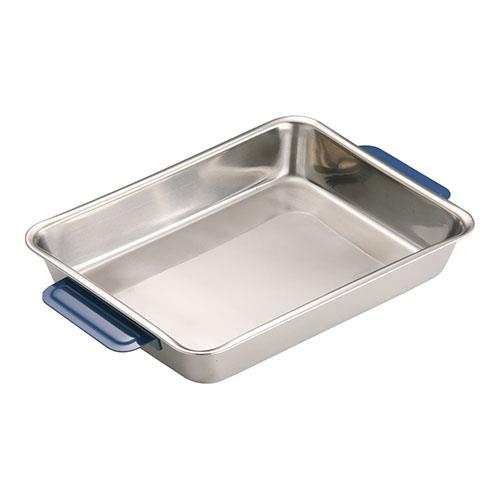 TKGコーポレーション 18-8カラーハンドル角バット 18枚取 ブルー