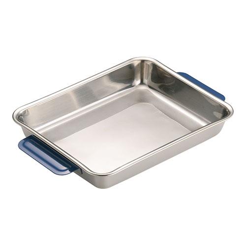 TKGコーポレーション 18-8カラーハンドル角バット 21枚取 ブルー