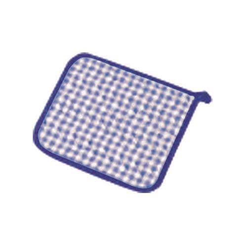 TKGコーポレーション チェック布製ポットホルダー ブルー