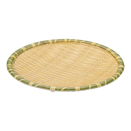 遠藤商事 JB-B711YL イエロー メラミン竹模様丸皿 S