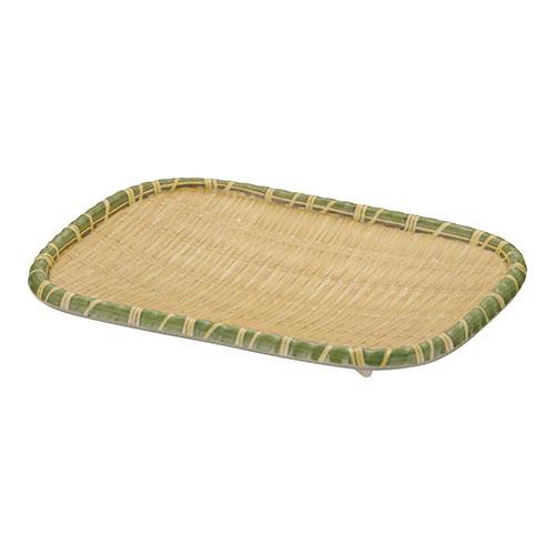 遠藤商事 JB-B736BR イエロー メラミン竹模様長角皿 S