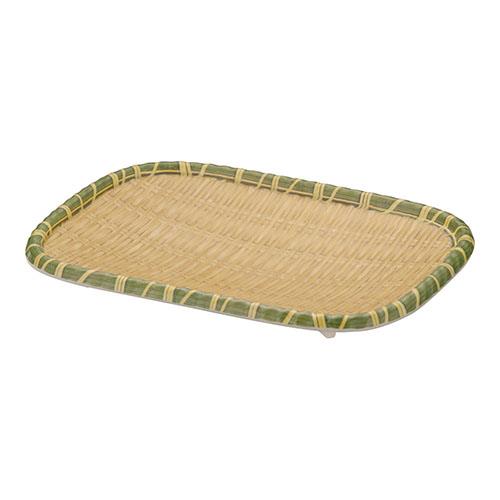 遠藤商事 JB-B733YL イエロー メラミン竹模様長角皿 M