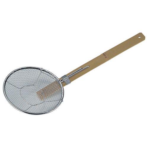 遠藤商事 18-8竹柄そば揚 横柄 27cm