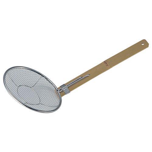 遠藤商事 18-8竹柄そば揚 立柄 18cm