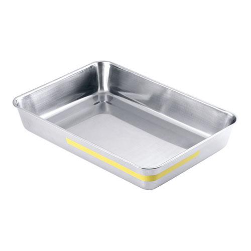 TKGコーポレーション ステンレス カラーライン角バット 6枚取 イエロー