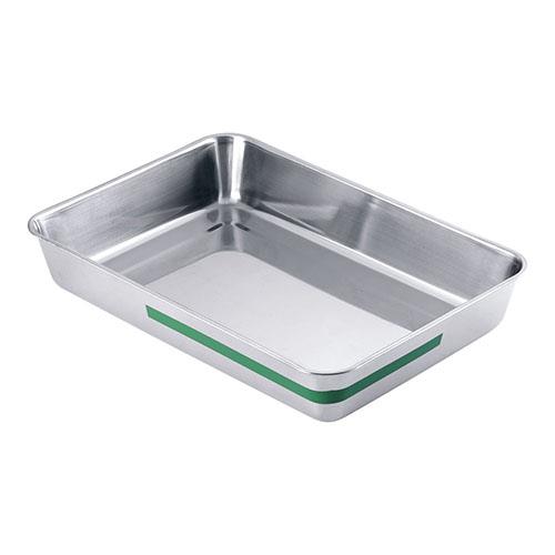 TKGコーポレーション ステンレス カラーライン角バット 6枚取 グリーン