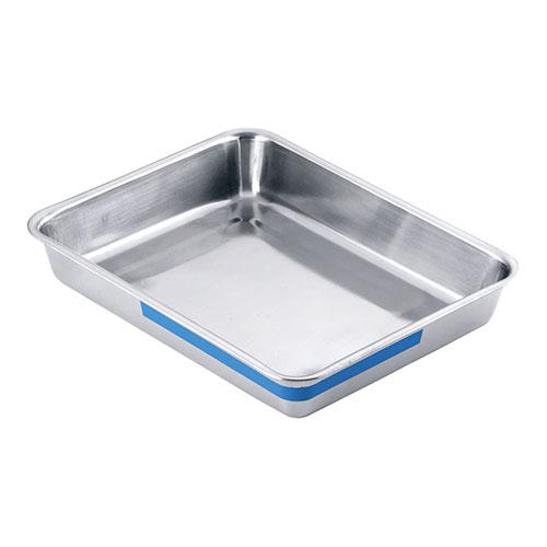 TKGコーポレーション ステンレス カラーライン角バット 12枚取 ブルー