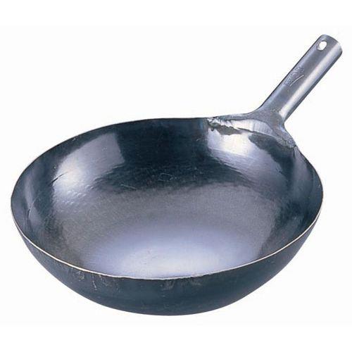 山田工業所 鉄 打出片手中華鍋 板厚1.2mm 42cm