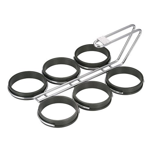 ヒキモト まんまる目玉焼リング 6個焼用 テフロン加工 大