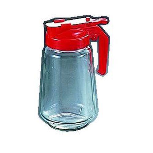 吉沼硝子 ガラス製 焼肉タレ入 250cc 赤