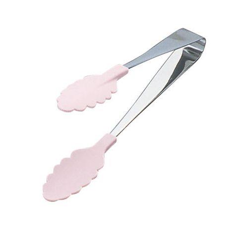 遠藤商事 18-0抗菌 耐熱カラフルトング ピンク