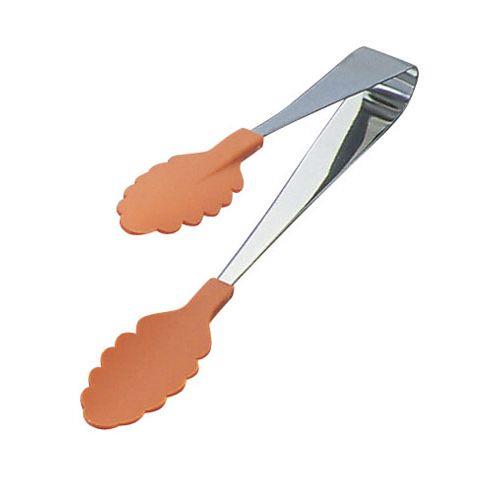 遠藤商事 18-0抗菌 耐熱カラフルトング ブラウン