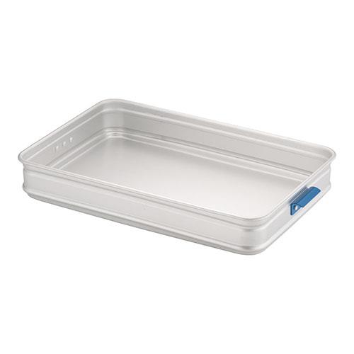 アカオアルミ アルミ カラーハンドル番重 大 80 板取手 青