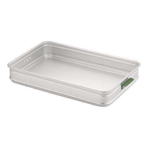 アカオアルミ アルミ カラーハンドル番重 大 80 板取手 緑