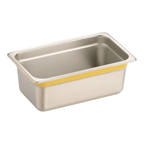 TKGコーポレーション AGS2555 イエロー 18-8カラーラインガストロノームパン 1/4 100mm