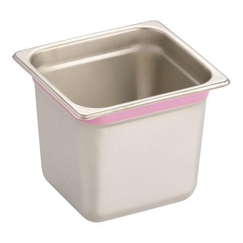 TKGコーポレーション AGS2569 ピンク 18-8カラーラインガストロノームパン 1/6 150mm