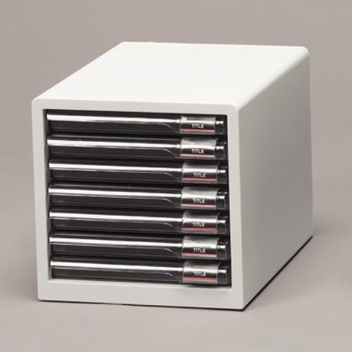 アイリスオーヤマ(Iris Ohyama) L-7SR ライトグレー レターケース 7段