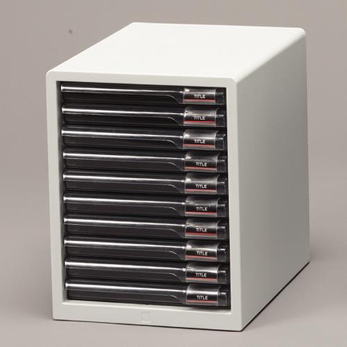 アイリスオーヤマ(Iris Ohyama) L-10SR ライトグレー レターケース 1段